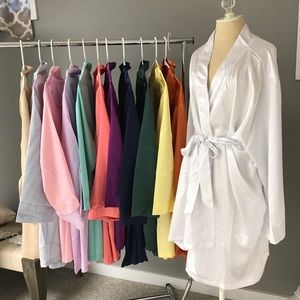 4 Pink Silk Robes